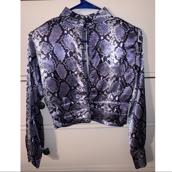 Topshop snakeskin crop top - Picture 3 of 7